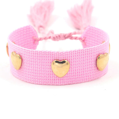 Bohemian Heart Shape Polyester Unisex Bracelets