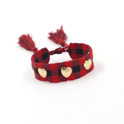 Bohemian Heart Shape Polyester Unisex Bracelets