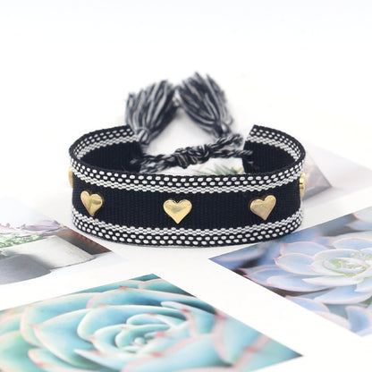 Bohemian Heart Shape Polyester Unisex Bracelets