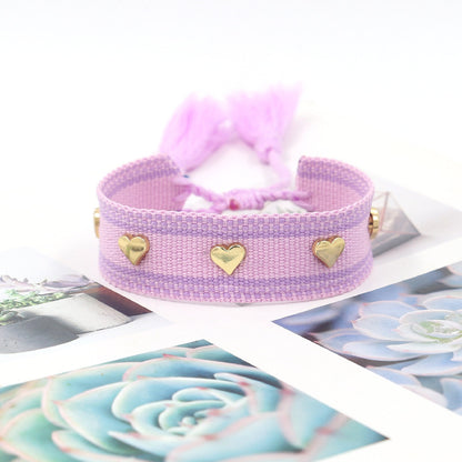 Bohemian Heart Shape Polyester Unisex Bracelets