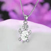 Cute Tortoise Alloy Plating Inlay Rhinestones Women's Pendant Necklace 1 Piece