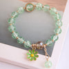 Fashion Flower Alloy Pearl Artificial Gemstones Women's Bracelets 1 Piece