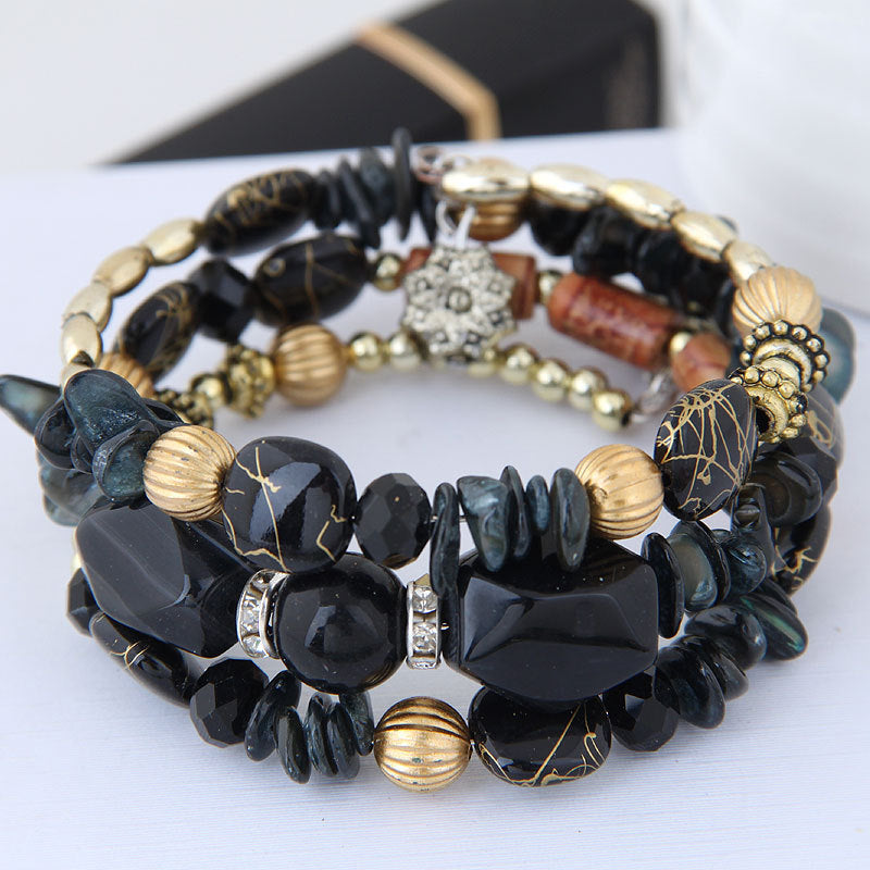 Ethnic Style Irregular Mixed Materials Women's Bracelets