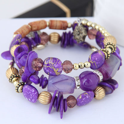 Ethnic Style Irregular Mixed Materials Women's Bracelets