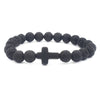 Ethnic Style Cross Stone Beaded Bracelets