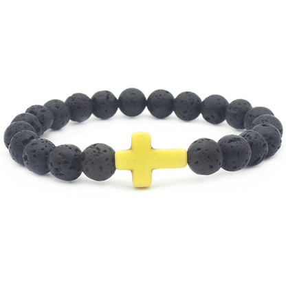 Ethnic Style Cross Stone Beaded Bracelets