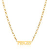 Simple Style Letter Stainless Steel Gold Plated Necklace