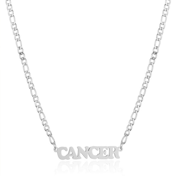 Simple Style Letter Stainless Steel Gold Plated Necklace