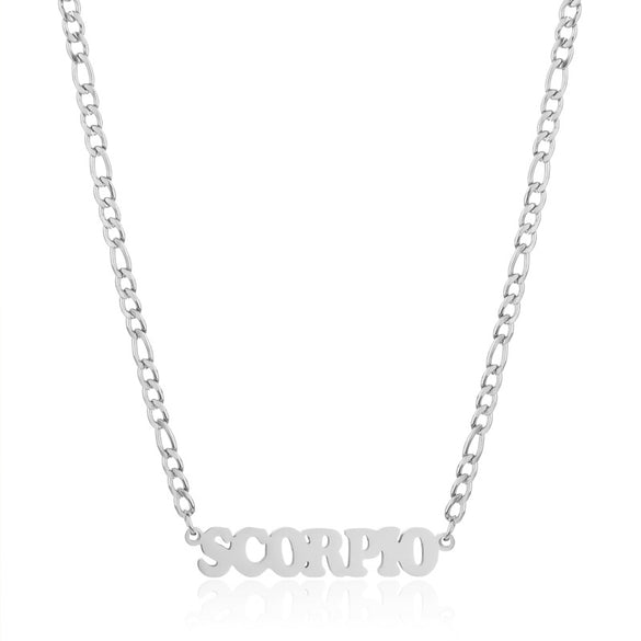 Simple Style Letter Stainless Steel Gold Plated Necklace