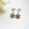 Fashion Bell Elk Alloy Christmas Girl's Ear Clips 1 Pair