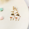 Fashion Bell Elk Alloy Christmas Girl's Ear Clips 1 Pair