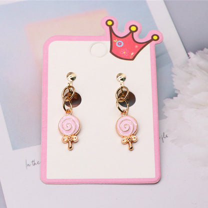 Cartoon Style Rainbow Unicorn Alloy Girl's Ear Clips 1 Pair