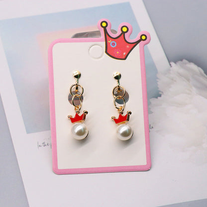 Cartoon Style Rainbow Unicorn Alloy Girl's Ear Clips 1 Pair