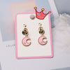 Cartoon Style Rainbow Unicorn Alloy Girl's Ear Clips 1 Pair