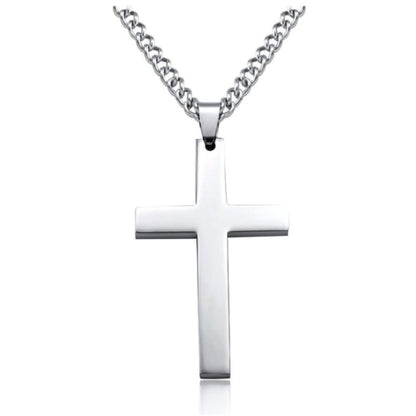 Fashion Cross Alloy Plating Unisex Pendant Necklace 1 Piece