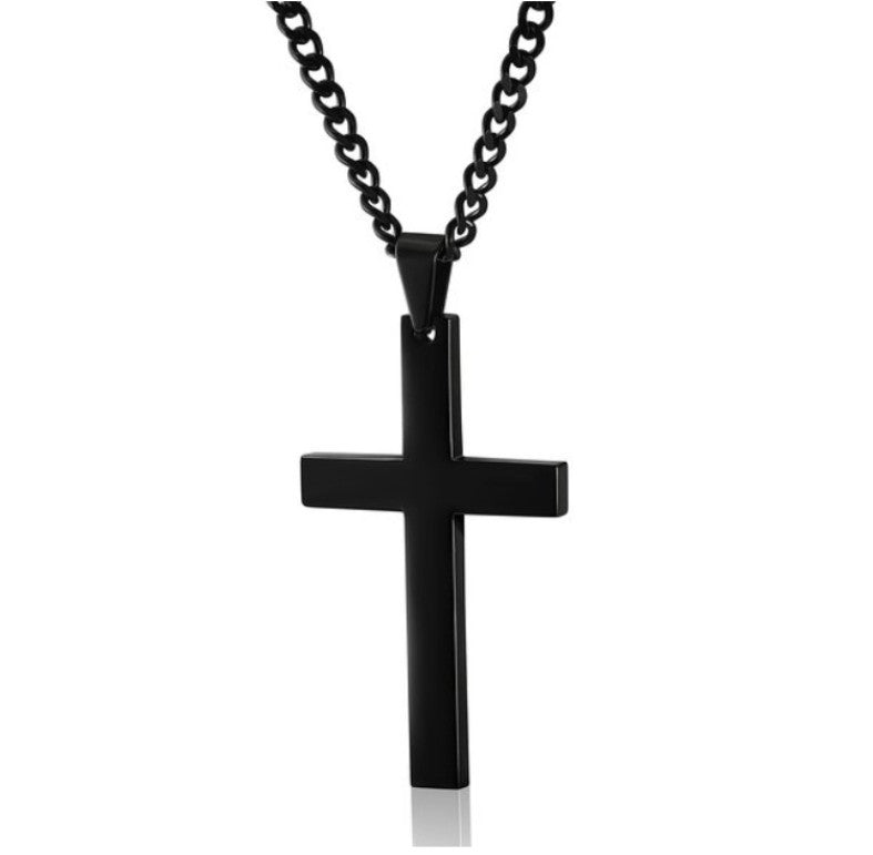 Fashion Cross Alloy Plating Unisex Pendant Necklace 1 Piece