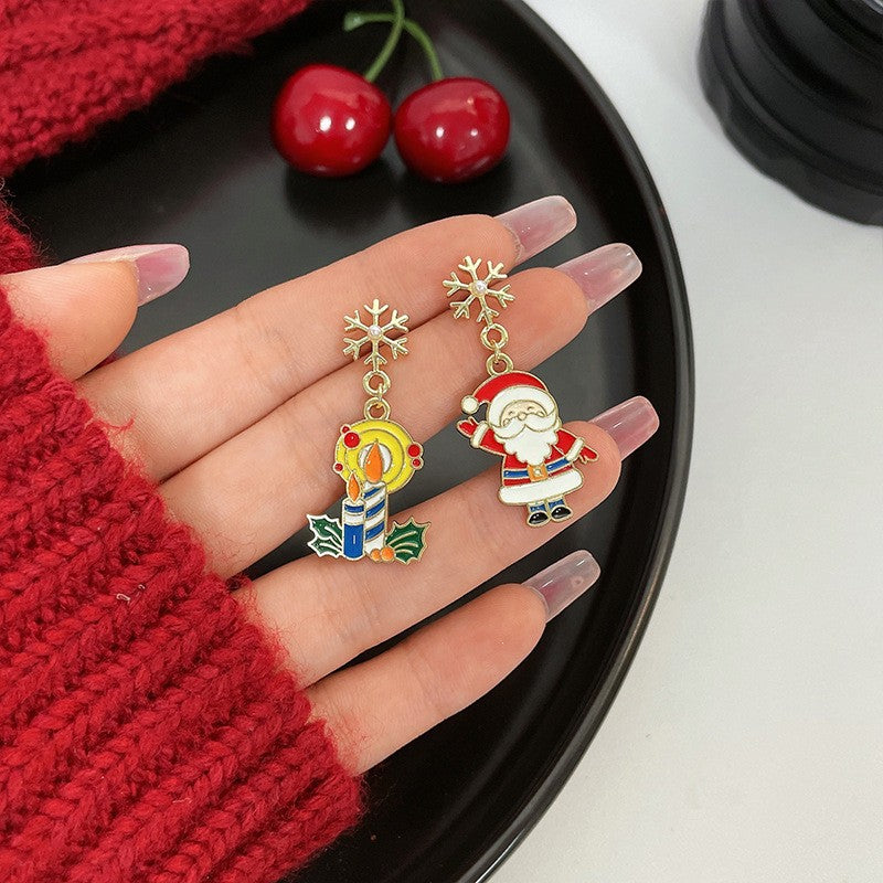 Fashion Santa Claus Alloy Plating Christmas Women's Ear Studs