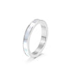 Fashion Solid Color Stainless Steel Plating Shell Rings 1 Piece