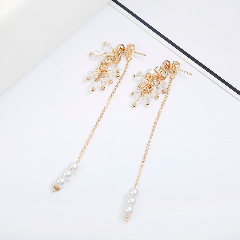 Fashion Geometric Arylic Alloy Tassel Women's Ear Studs 1 Pair