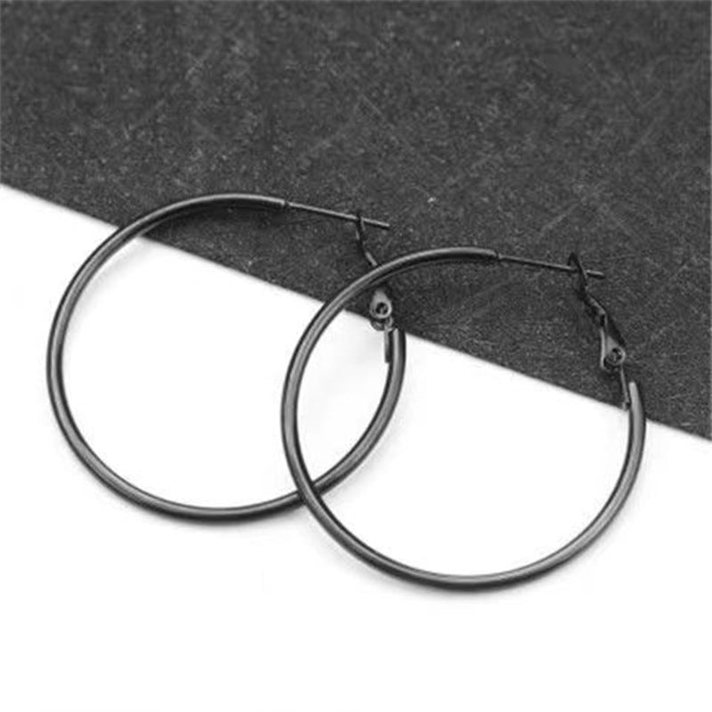 1 Pair Simple Style Geometric Plating Stainless Steel Earrings