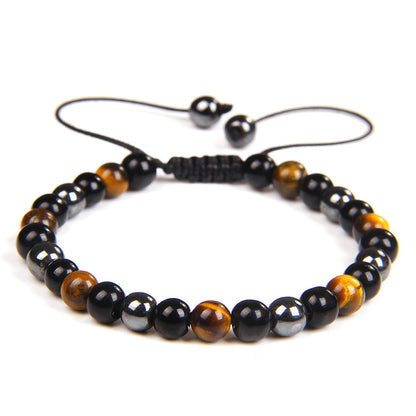 Fashion Gradient Color Natural Stone Agate Beaded Bracelets