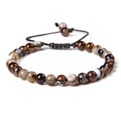 Fashion Crack Natural Stone Crystal Beaded Bracelets