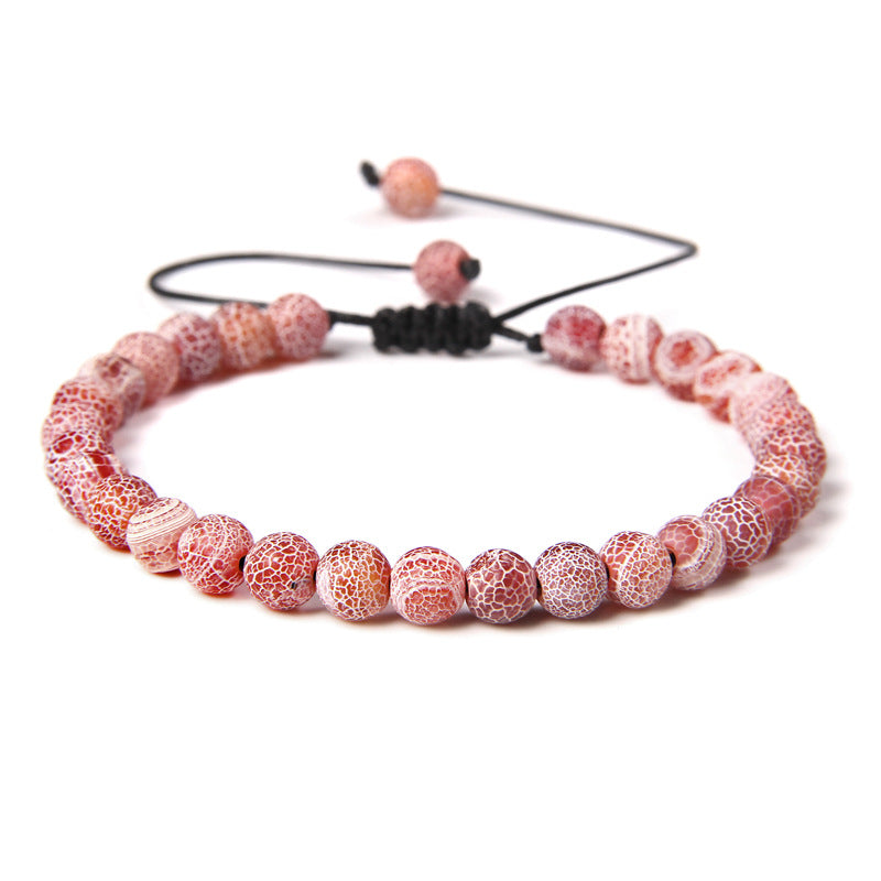 Fashion Crack Natural Stone Crystal Beaded Bracelets