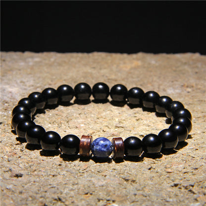 Simple Style Geometric Natural Stone Beaded Bracelets 1 Piece