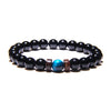 Simple Style Geometric Natural Stone Beaded Bracelets 1 Piece