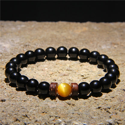 Simple Style Geometric Natural Stone Beaded Bracelets 1 Piece