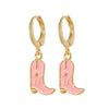 Fashion Boots Alloy Enamel Women'S Drop Earrings 1 Pair