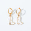 Fashion Boots Alloy Enamel Women'S Drop Earrings 1 Pair