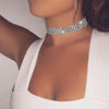 Fashion Simple Style Geometric Alloy Rhinestone Plating Metal Rhinestones Women'S Necklace