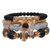 1 Set Ethnic Style Wings Arylic Artificial Crystal Alloy Beaded Women's Bracelets