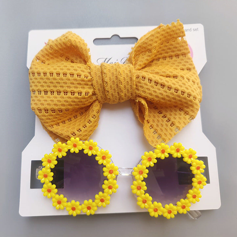 Cute Solid Color Bow Knot Plastic Cloth Handmade Hair Clip 1 Piece