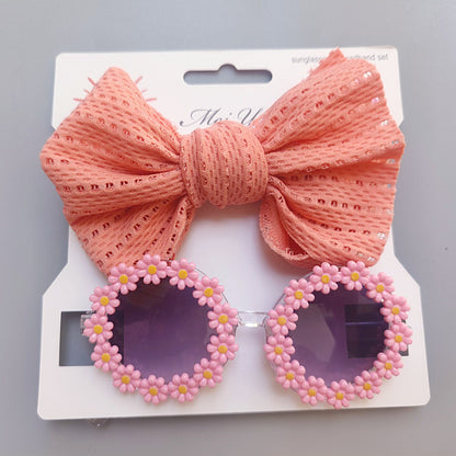 Cute Solid Color Bow Knot Plastic Cloth Handmade Hair Clip 1 Piece