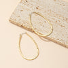 1 Pair Fashion Geometric Plating Alloy Hoop Earrings