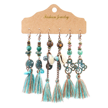 1 Set Fashion Geometric Alloy Tassel Plating Women's Drop Earrings