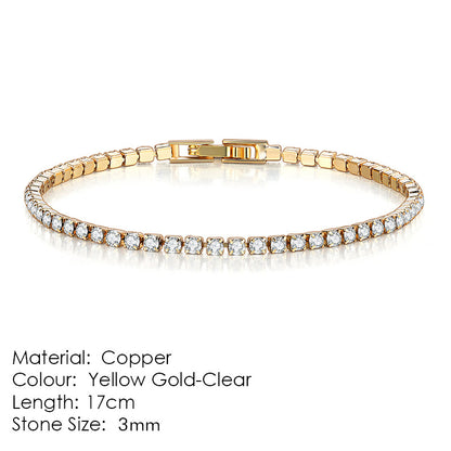 Fashion Geometric Copper Plating Zircon Bracelets 1 Piece