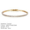 Fashion Geometric Copper Plating Zircon Bracelets 1 Piece