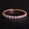 Fashion Geometric Copper Plating Zircon Bracelets 1 Piece