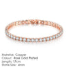 Fashion Geometric Copper Plating Zircon Bracelets 1 Piece