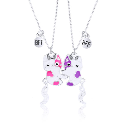 Cartoon Style Cartoon Alloy Enamel Women's Pendant Necklace 1 Set