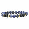 Retro Round Natural Stone Beaded Bracelets 1 Piece