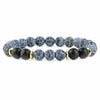 Retro Round Natural Stone Beaded Bracelets 1 Piece