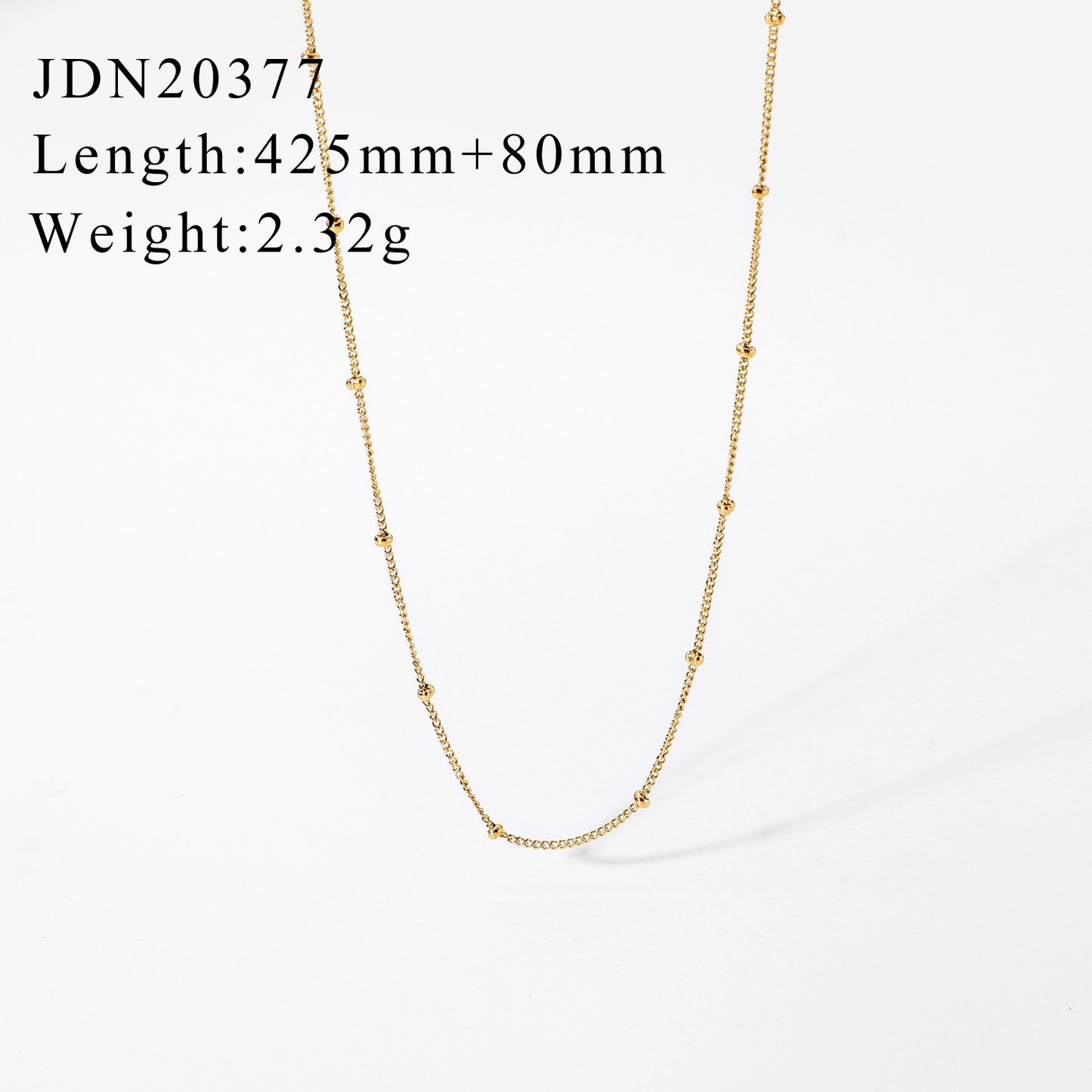 Fashion Solid Color Stainless Steel Titanium Steel Plating Necklace 1 Piece