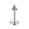 Simple Style Geometric Stainless Steel Plating Lip Stud Ear Studs 1 Piece