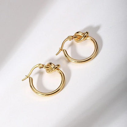 Fashion Geometric Stainless Steel Plating Earrings