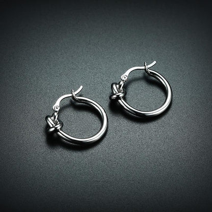 Fashion Geometric Stainless Steel Plating Earrings