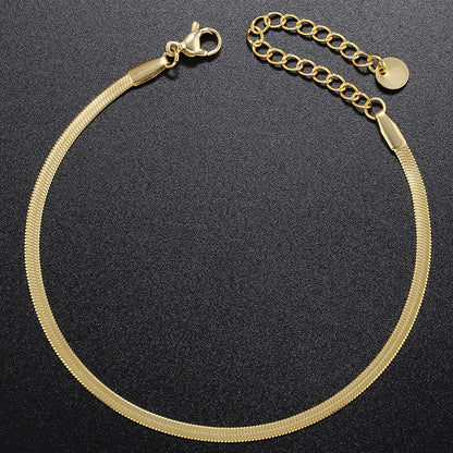 Fashion Geometric Stainless Steel Plating Bracelets